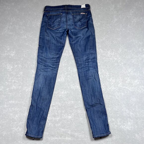 HUDSON Juliette Jeans Womens Size 27 Blue Refine Super Skinny Jeans Zip Front - Picture 9 of 15